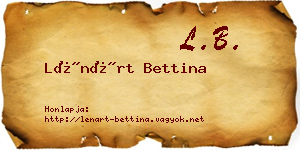 Lénárt Bettina névjegykártya